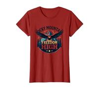Rocky Mountain Freedom High Maglietta, Donna, Mirtillo Rosso, L