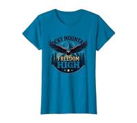 Rocky Mountain Freedom High Maglietta, Donna, Zaffiro, 3XL