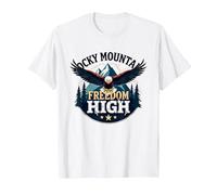 Rocky Mountain Freedom High Maglietta, Uomo, Bianco, 3XL