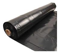 Rocky Mountain Goods Rotolo di plastica Nera da 4 mm, Resistente, in plastica Spessa, per Giardinaggio, Erbacce, Cortile, paesaggistica, Barriere, sotto casa, in polietilene Multiuso (1,8 m x 30,5 m)