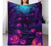 Rocky Mountain Mist Coperta Stampa 3D in Flanella, Telo Copridivano Spesso E Caldo Tema Nature Landscape Wilderness Outdoor Scenery Per Casa, 70x80inch(180x200cm)