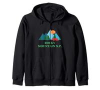 Rocky Mountain National Park Vacation Design Felpa con Cappuccio
