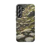 Rocky Mountain Pathway - Custodia rigida opaca, compatibile con Samsung Galaxy S25 Plus, marrone