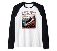 Rocky Mountain Wildlife - Colorado Rocky Mountains Alce Maglia con Maniche Raglan