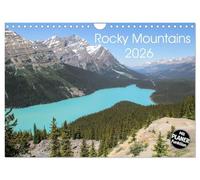 Rocky Mountains 2026 (Wandkalender 2026 DIN A4 quer), CALVENDO Monatskalender: Die schönsten Orte in den Rocky Mountains zwischen Columbia und Idaho