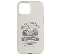 Rocky Mountains Colorado Heaven on Earth - Design invecchiato Custodia per iPhone 15