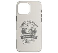 Rocky Mountains Colorado Heaven on Earth - Design invecchiato Custodia per iPhone 16 Pro Max