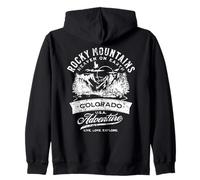 Rocky Mountains Colorado Heaven on Earth - Design Invecchiato Felpa con Cappuccio