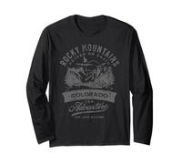 Rocky Mountains Colorado Heaven on Earth - Design Invecchiato Maglia a Manica