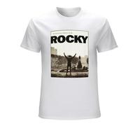 Rocky Philly Step Boxing Movie Balboa Million To One Shot Postcard Men's Cotton T-Shirt White Shirt Top Tee S