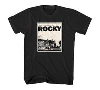 Rocky Philly Step Men's T Shirt Boxing Movie Balboa Million to One Shot Postcard BlackM
