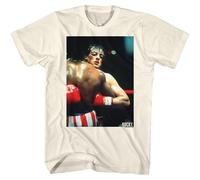 Rocky Real Talk T-Shirt Uomo Manica Corta In Cotone S-5XL Collo Bateau Naturale