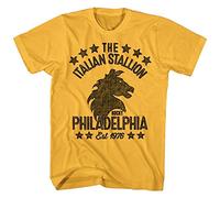 Rocky STALLIONISH-Front Print-Yellow Adult Short Sleeves T-Shirt Yellow 3XL
