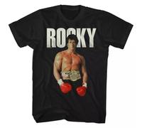 Rocky T-Shirt Champ Flex Pose Black M