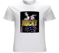 Rocky T Shirt Mens Balboa Italian Stallion Boxing Boxer Movie Unisex Top Tee White XXL