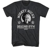 Rocky Tall T-Shirt Mighty Mick's Boxing Gym Heather Tee Black M