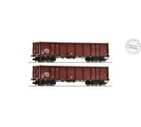 Roco 37650 set di 2 carri merci Tipo Eans DB Epoca IV - scala TT