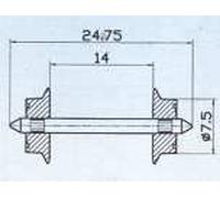 Roco 40184 H0 - Set Ruota AC 2 Pezzi