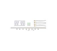Roco 40361 Kit Illuminazione universale per carrozze a 2/3 assi scala H0
