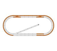Roco 51250 H0 geoLINE (con massicciata) Kit di espansione 1 KIT