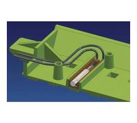 Roco 61193 H0 geoLINE (con massicciata) Contatto con interruttore reed