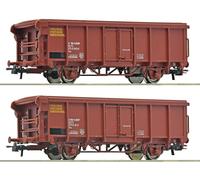 ROCO 6600082 Scala HO Set due pezzi: Carro a tetto avvolgibile FS