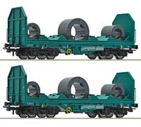 ROCO 6600181 SET 2 CARRI PER IL TRASPORTO DI BOBINE - FS