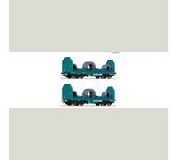 Roco 6600181 - Set da 2 pezzi: Carri per il trasporto di bobine, FS - Art. 66001