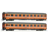 74033 Roco H0 Set 2 carrozze FS EC Mont Cenis IV scala 1:87