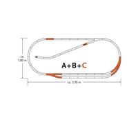 Roco H0 61102 Gleisset C Geoline