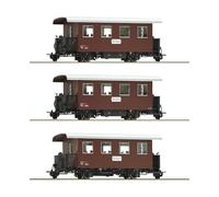Roco H0e 34103 - 3-tlg. Set: Vagone Passeggeri Scartamento Ridotto, ÖBB, Ep. IV