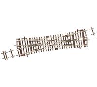 ROCO 42451 Scala HO Scambio inglese doppio DKW 15, lunghezza 230mm, 15°