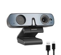 ROCWARE Telecamera per streaming, RC28, webcam per streaming con microfono da gioco, FOV regolabile, modalità Hi-Fi, 1080p 60 fps, webcam per streaming, OBS, giochi, zoom, Skype, FaceTime, Teams
