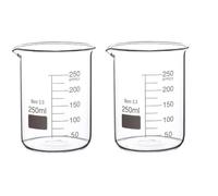 Rocwing Becher Graduato in Vetro Borosilicato 3.3 (250ml, 2 in a pack)