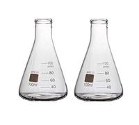 Rocwing Graduata Conica Erlenmeyer Beuta in Vetro Boro 3.3 (100ml, 2 in a pack)