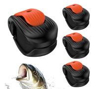 Rod Clips for Fishing Poles - 4 Pieces Non Slip Adjustable Rack, Fishing Rod Holder, Vertical Wall Mount Support, Marine Grade Storage Bracket, Universal Pole Organizer | for Outdoor