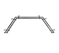 Rod Desyne Bastone per tenda a doppia baia da 13/16", 50,8-91,4 cm, 96,5-182,9 cm, nero