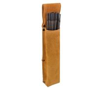 Rod Holder, Cowhide Tool Waist Bag, 12.6x2.36x1.57 Inches Heat-Resistant Storage Pouch, Sturdy Hardware Organizer for Rod Storage, Toolkit, Arc Splice, Construction, Workshop Use