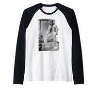 Rod Stewart Faces Singer Giacca a Righe Pose 1975 Maglia con Maniche Raglan