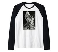 Rod Stewart of Faces Live sul Palco al NEC 1978 Maglia con Maniche Raglan