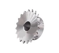 Roda a spine della catena del rullo del dente, Pignone di trasmissione industriale, catena, ingranaggio 04C 25T, acciaio inossidabile 304, foro 8-20 mm, passo 6,35(7mm)