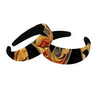RODAILYCAY 2 cerchietti larghi per capelli, con lettera M, spessi e imbottiti, elastici per capelli, graziosi elastici per capelli, turbante