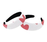 RODAILYCAY 2 cerchietti per capelli da donna, con pinguino e cuore, antiscivolo, per il trucco, per la doccia