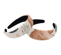 RODAILYCAY 2 fasce per capelli alla moda, capibara con coda di sirena, ampia parte superiore, turbante in velluto, fasce elastiche per capelli da donna, 2 dimensioni