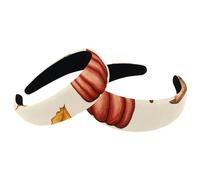 RODAILYCAY 2 fasce per capelli autunnali con scarabocchi di zucca, foglie per donne e donne, antiscivolo, fascia per trucco larga, turbante per capelli per doccia