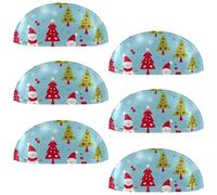 RODAILYCAY 6 maniglie per cassetti da cucina, con albero di Natale, pupazzo di neve, con doppio foro, pomelli per cassetti per armadio, armadio, armadio