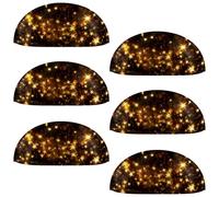 RODAILYCAY 6 pomelli a forma di stelle, per armadietti da cucina, moderni, con viti, maniglie per cassetti, per armadi, credenze, porte