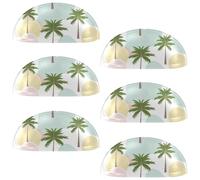 RODAILYCAY 6 pomelli per cassetti da cucina a forma di albero di cocco, maniglie per armadi e cassetti, maniglie per cassetti e cassettiere, accessori per armadietti