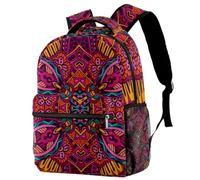 RODAILYCAY Bohemia Boho - Zaino per la scuola, per bambini, impermeabile, casual, per libri, computer portatile, per uomo e donna, Multicolore 6., 29.4x20x40cm/11.5x8x16 in, Casual