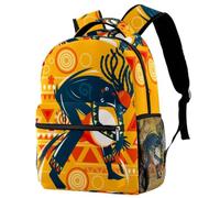 RODAILYCAY Bohemia Boho - Zaino per la scuola, per bambini, impermeabile, casual, per libri, computer portatile, per uomo e donna, Multicolore 7, 29.4x20x40cm/11.5x8x16 in, Casual